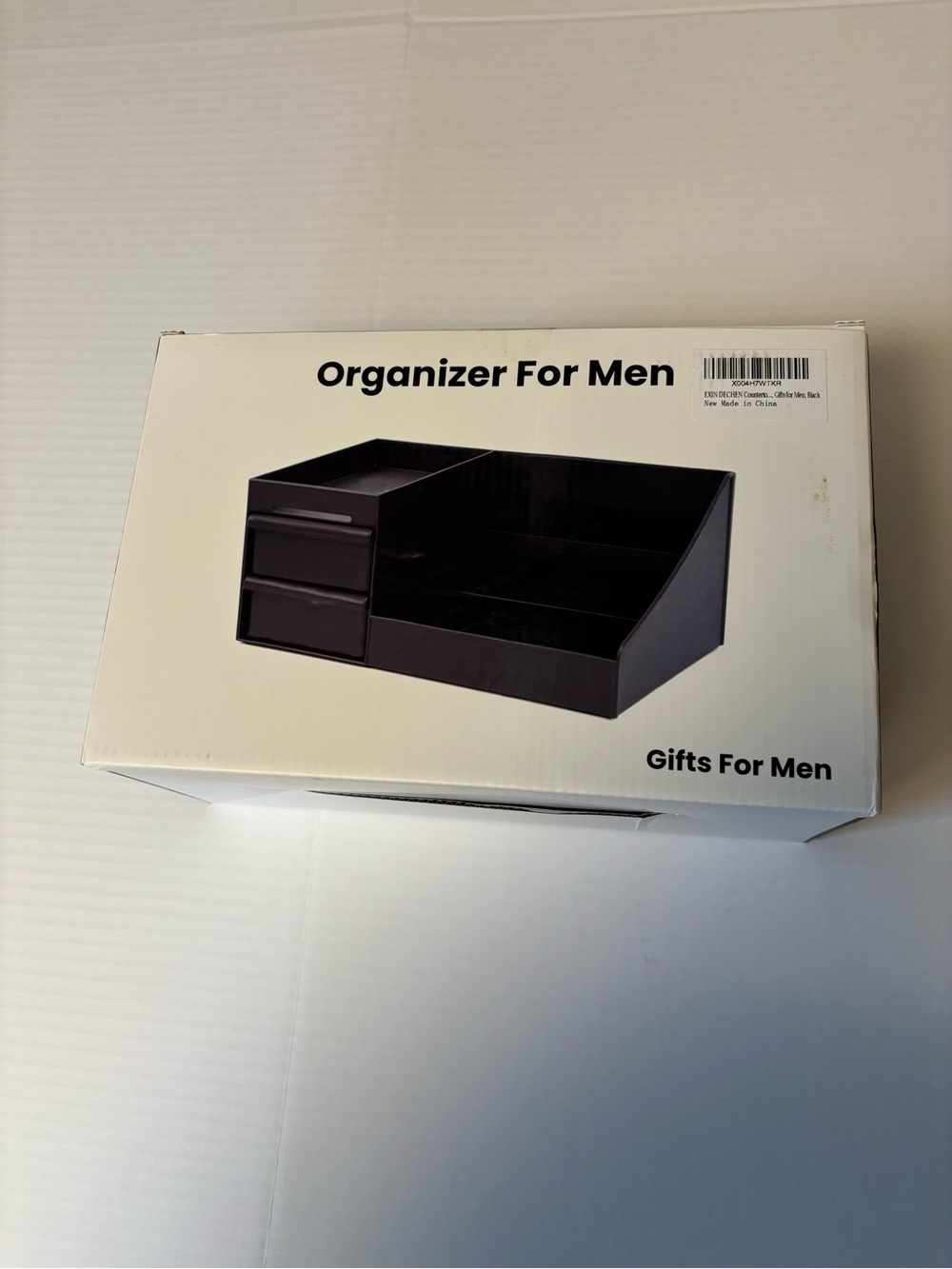 Men's Black Multi-Compartment Organizer for Keys & Cards